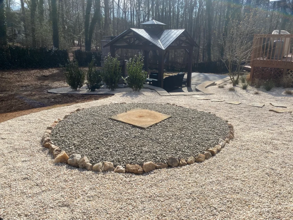 outdoor fireplace