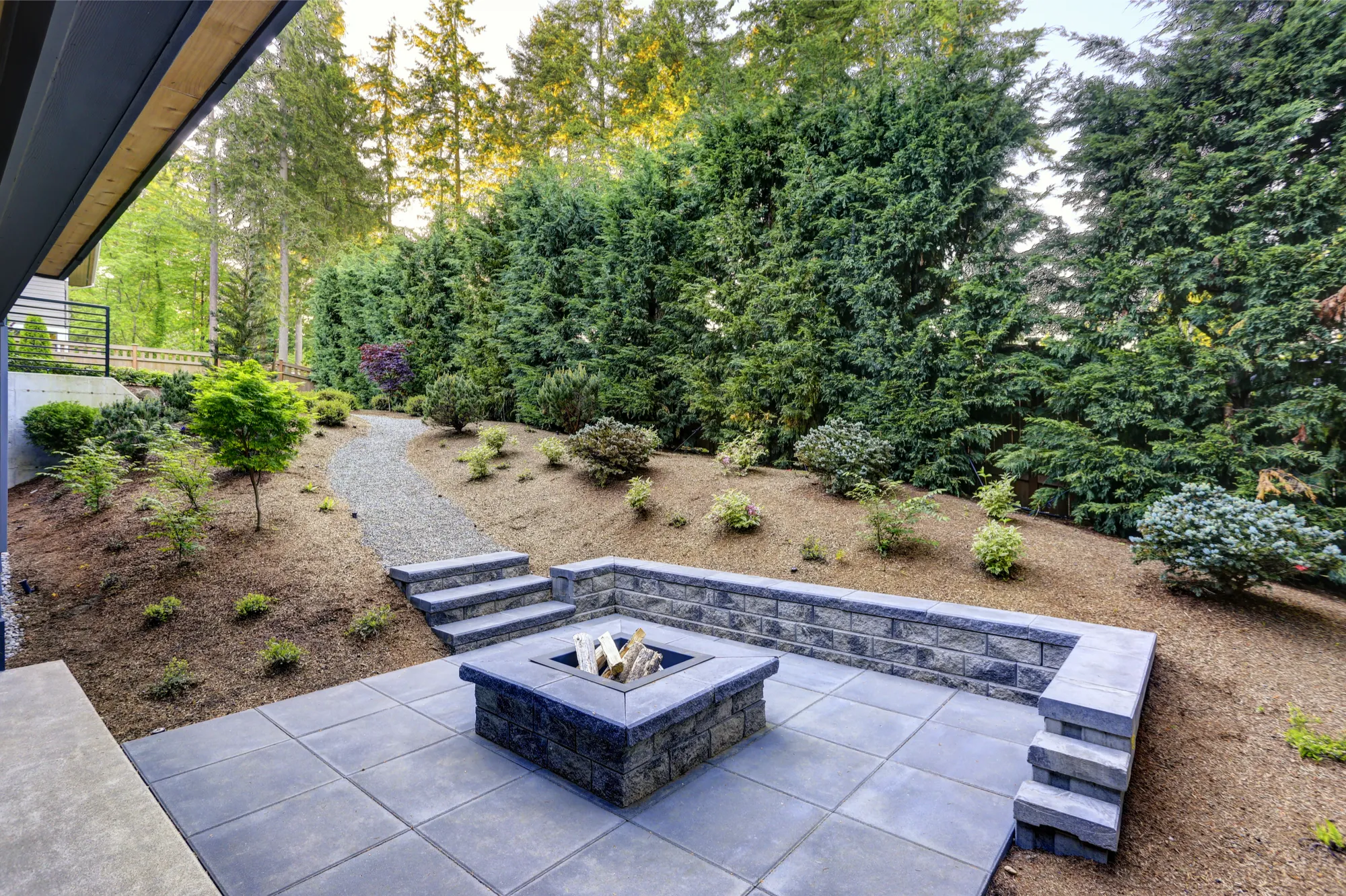 outdoor fireplace